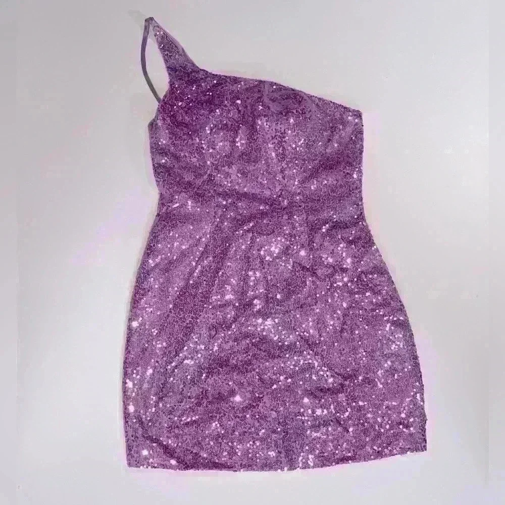 Purple Sparkly Dress - Picture 5 of 8